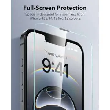 Durable ESR Screen Protector for iPhone 16e 14 13