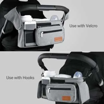 Momcozy Stroller Organizer with Insulated Cup Holders