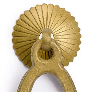 Hardware Philosophy Golden Goose Egg Brass Hardware Pulls 2.6 Inches - Set of 2 - Architectural, Interior Design, Furniture Cabinet Customization Hardware