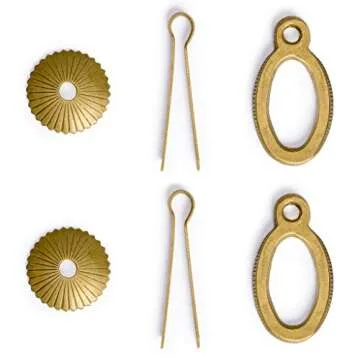 Hardware Philosophy Golden Goose Egg Brass Hardware Pulls 2.6 Inches - Set of 2 - Architectural, Interior Design, Furniture Cabinet Customization Hardware