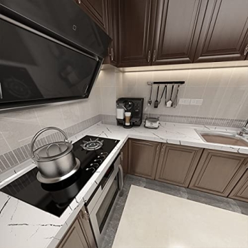 Thick Black White Marble Contact Paper Self Adhesive Waterproof