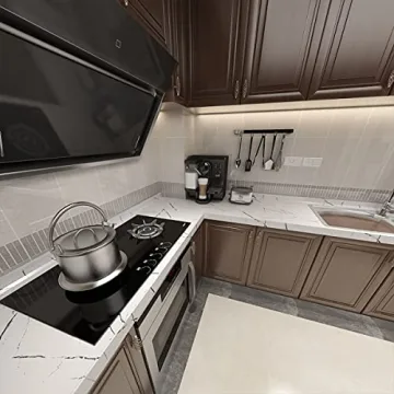 Thick Black White Marble Contact Paper Self Adhesive Waterproof