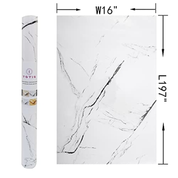 Thick Black White Marble Contact Paper Self Adhesive Waterproof