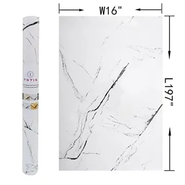 Thick Black White Marble Contact Paper Self Adhesive Waterproof