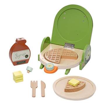 Manhattan Toy Ribbit Waffle Maker Toddler & Kids Pretend Play Cooking Toy Set