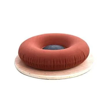 GABO Board - Fully Adjustable Wooden Wobble Balance Trainer - Perfect for Standing Desk, Rehab, Yoga and Much More - Free eBook - Improve Your Balance, Improve Your Life (Adjustable Round)