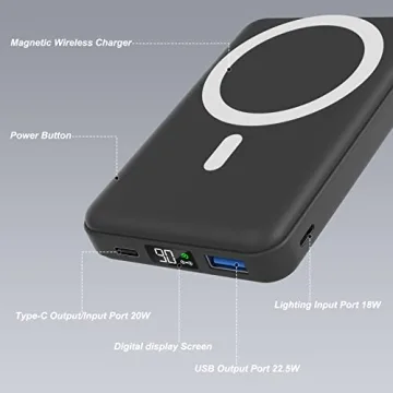Foldable 10000mAh Magnetic Power Bank for iPhone