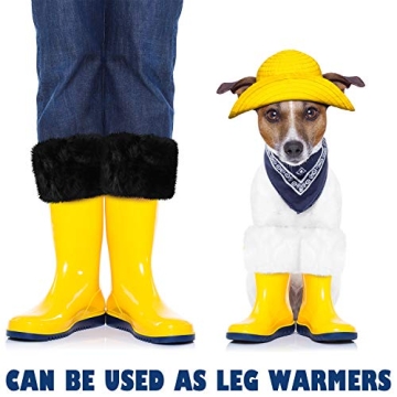 Faux Fur Wrist Warmers - 3 Stylish Pairs for Women