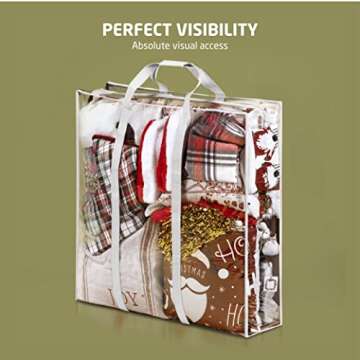 ZOBER Christmas Wrapping Paper Storage Bag for Organizing