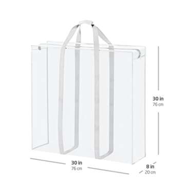 ZOBER Christmas Wrapping Paper Storage Bag for Organizing