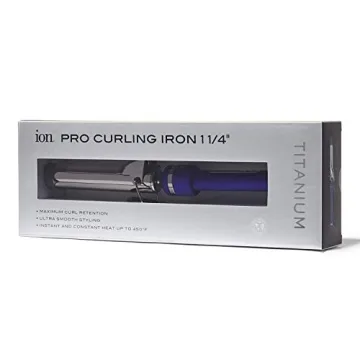 ion Titanium Pro Curling Iron - Quick Heat, Lasting Curls