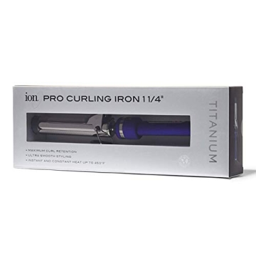 ion Titanium Pro Curling Iron - Quick Heat, Lasting Curls