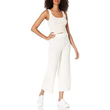 The Drop Women's Cropped Sweater Pant - Chic Comfort