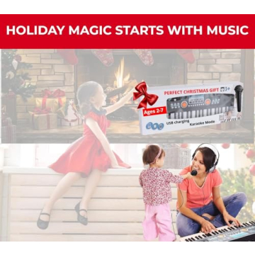 PYLE Digital Piano Keyboard for Kids - 61 Key Fun