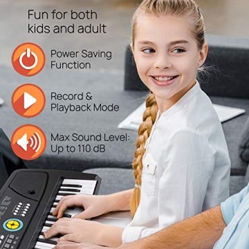 PYLE Digital Piano Keyboard for Kids - 61 Key Fun