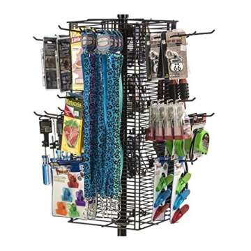 NAHANCO GWH6B 6" Black Gridwall Peg Hooks (Pack of 12)