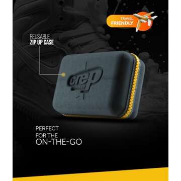Crep Protect Cure Shoe Cleaner - Sneaker Cleaner Solution with Shoe Cleaning Brush & Microfiber Cleaning Cloth for Shoes, Sneaker, Leather, Nubuck, Suede & Canvas