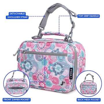 J World New York Cody Lunch Bag, Blue Raspberry, One Size