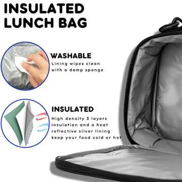 J World New York Cody Lunch Bag, Blue Raspberry, One Size