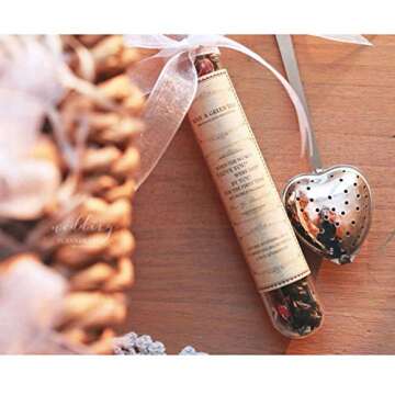 HSKOTEA 20PCS Tea Infuser, Tea Strainer with Handle, Premium Tea Infusers for Loose Tea, Tea Steeper...