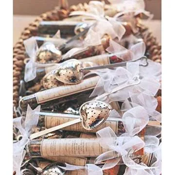 HSKOTEA 20PCS Tea Infuser, Tea Strainer with Handle, Premium Tea Infusers for Loose Tea, Tea Steeper for Tea Flavoring Herbal Spices Seasonings