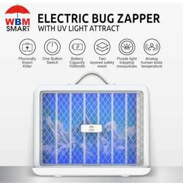 High-Voltage Electric Mosquito Bug Zapper for All Spaces