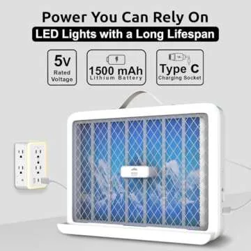 High-Voltage Electric Mosquito Bug Zapper for All Spaces
