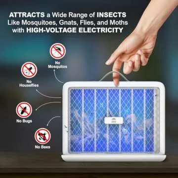 High-Voltage Electric Mosquito Bug Zapper for All Spaces