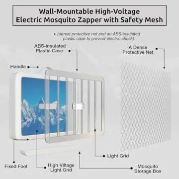 High-Voltage Electric Mosquito Bug Zapper for All Spaces