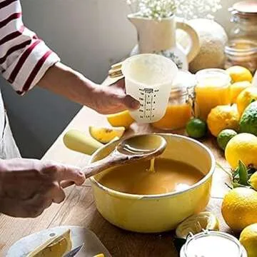 Evetree Silicone Measuring Cup for Cooking Silicone Flexible Melting Measure Cup for Butter, Chocolate, Water, 1/2 Cup&1 Cup&2 Cup