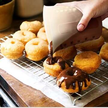 Evetree Silicone Measuring Cup for Cooking Silicone Flexible Melting Measure Cup for Butter, Chocolate, Water, 1/2 Cup&1 Cup&2 Cup