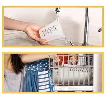 Evetree Silicone Measuring Cup for Cooking Silicone Flexible Melting Measure Cup for Butter, Chocolate, Water, 1/2 Cup&1 Cup&2 Cup