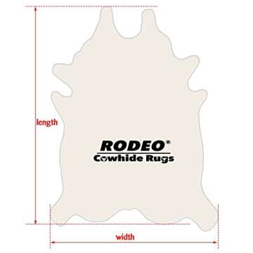 RODEO Amazing Cowhide Skin Rug Tricolor Brown Brown Chocolate Nutella Large Size
