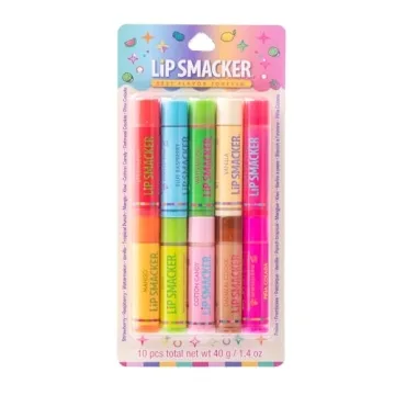 Lip Smacker Party Pack: 10 Classic Flavors, Hydrating & Cruelty-Free