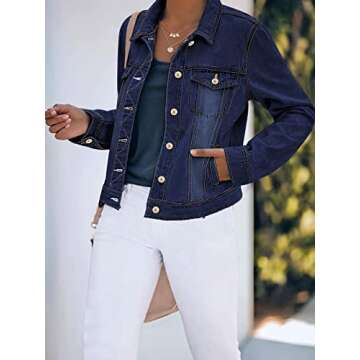 luvamia Women's Classic Casual Jacket for Everyday Wear