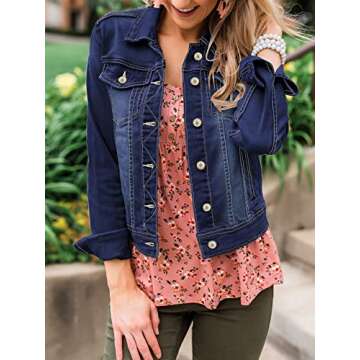 luvamia Women's Classic Casual Jacket for Everyday Wear