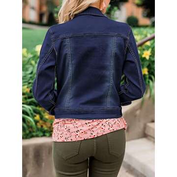 luvamia Women's Classic Casual Jacket for Everyday Wear
