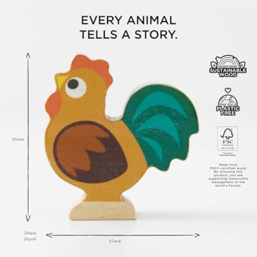 Le Toy Van Wooden Stacking Farm Toy for Kids