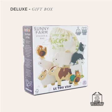 Le Toy Van Wooden Stacking Farm Toy for Kids