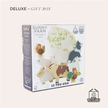 Le Toy Van Wooden Stacking Farm Toy for Kids