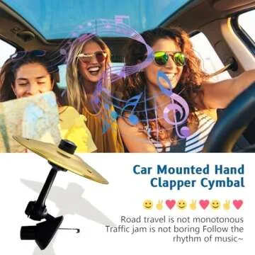 Compact Car Cymbals - Fun Music Accessory for Drivers