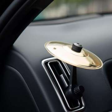 Compact Car Cymbals - Fun Music Accessory for Drivers