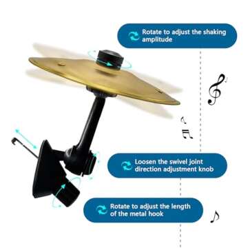 Compact Car Cymbals - Fun Music Accessory for Drivers