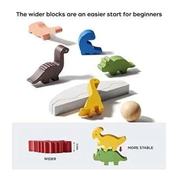 Dinosaur Wooden Stacking Blocks - Fun Educational Toys