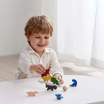 Dinosaur Wooden Stacking Blocks - Fun Educational Toys