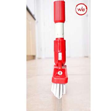 World's Best Grout Brush with Heavy Duty Telescopic Pole