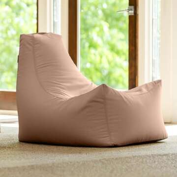 Jaxx Juniper Outdoor Bean Bag, Petal Sunbrella