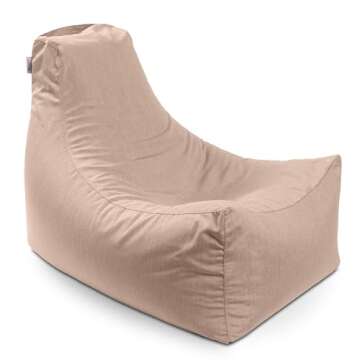 Jaxx Juniper Outdoor Bean Bag, Petal Sunbrella