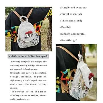 Cute Multi Pocket Eco-Friendly Backpack for Women