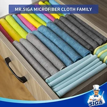 Ultra Soft Microfiber Cleaning Cloths Pack of 12 by MR.SIGA
